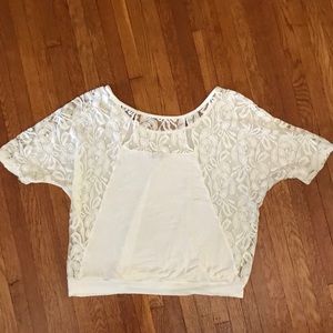 Lace ivory top